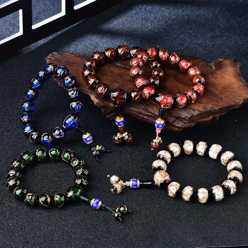Mocoer Tibetan Dragon Vein Agate Healing Bracelet - Mocoer
