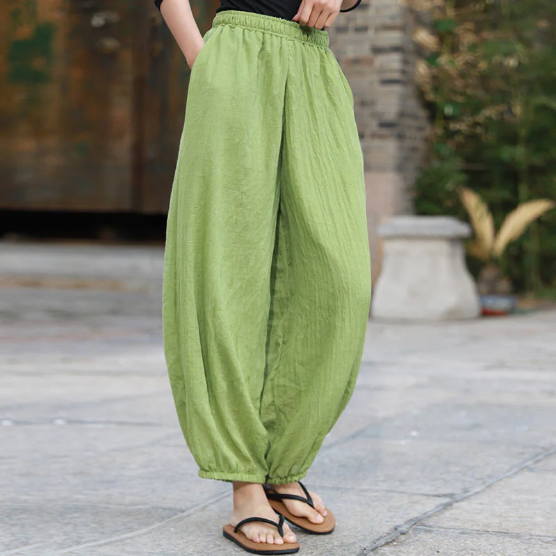 Mocoer Casual Summer Women's Cotton Pants With Pockets - Mocoer