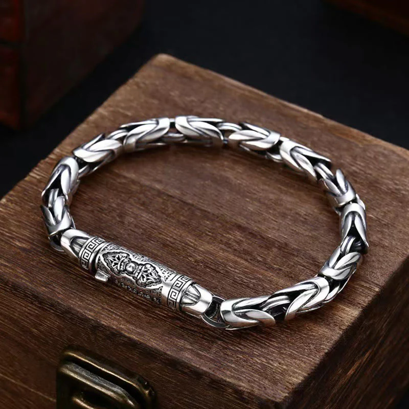 Mocoer Dorje Vajra Om Mani Padme Hum Peace Love Copper Chain Bracelet - Mocoer