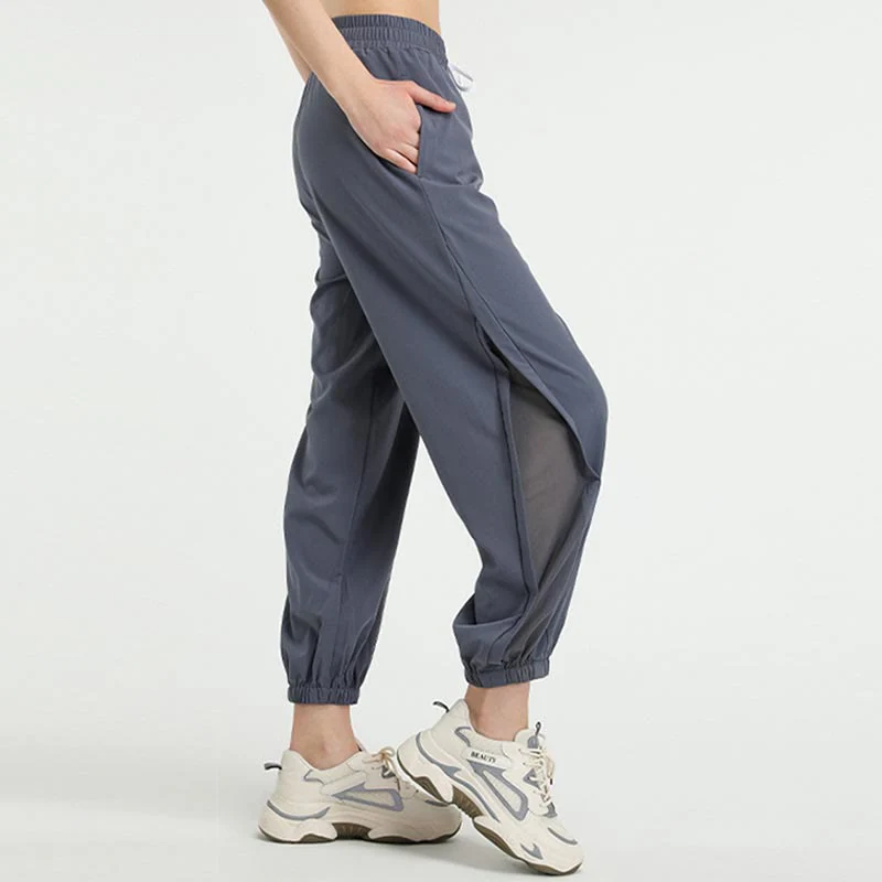 Mocoer High Waist Loose Fitness Yoga Sports Track Pants With Pockets - Mocoer