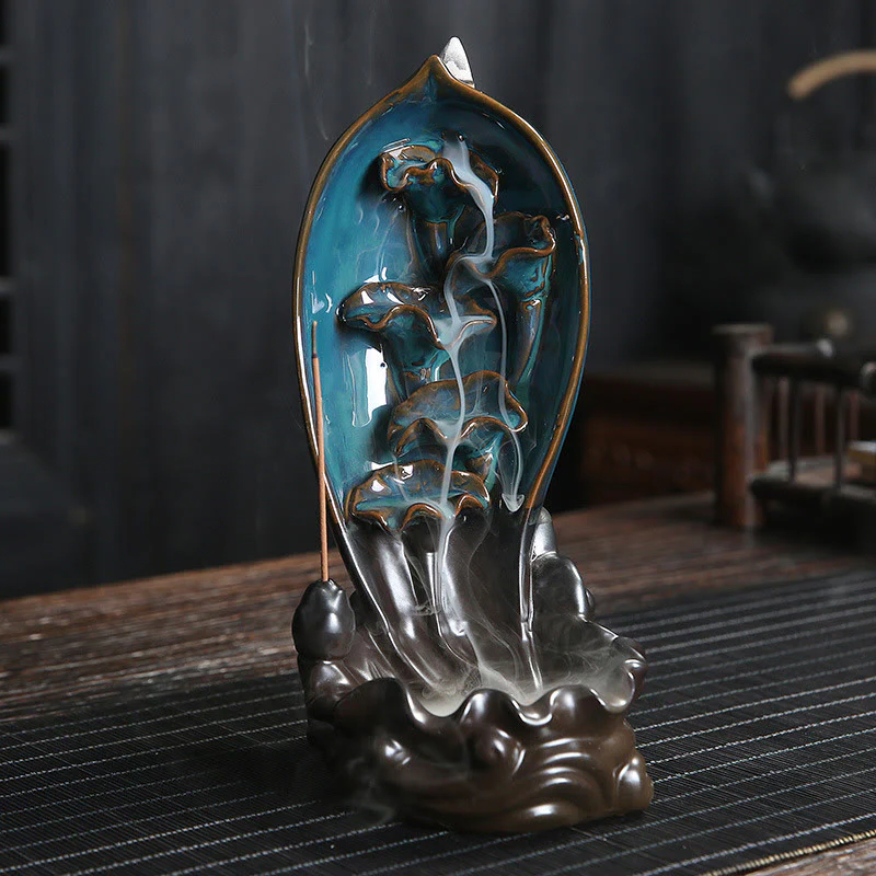 Mocoer Waterfall Incense Burner Backflow Incense Holder - Mocoer