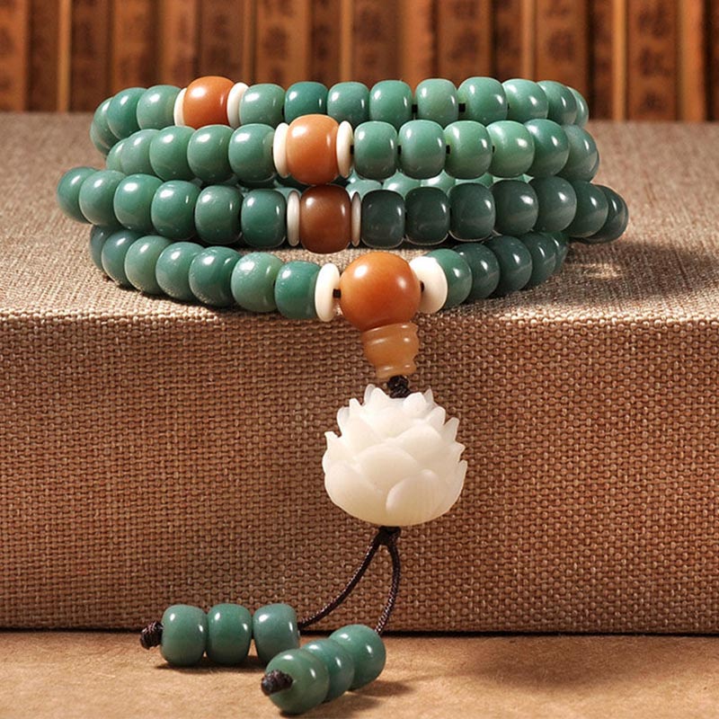 Mocoer Lotus Cyan Bodhi Seed Success Bracelet - Mocoer