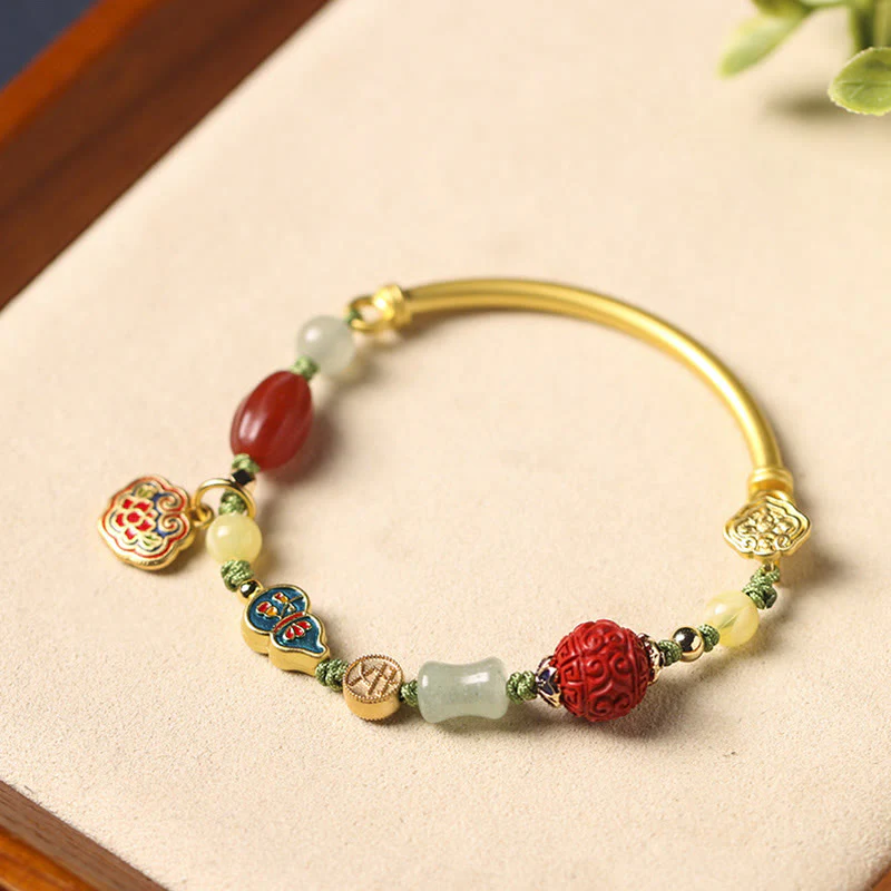 Mocoer Tibetan Auspicious Clouds Fortune Happiness Wealth Luck Bracelet - Mocoer