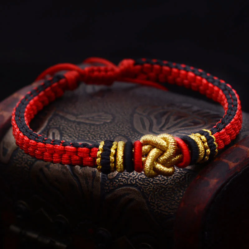 Mocoer Colorful Rope True Love Knot Luck Handmade Bracelet - Mocoer