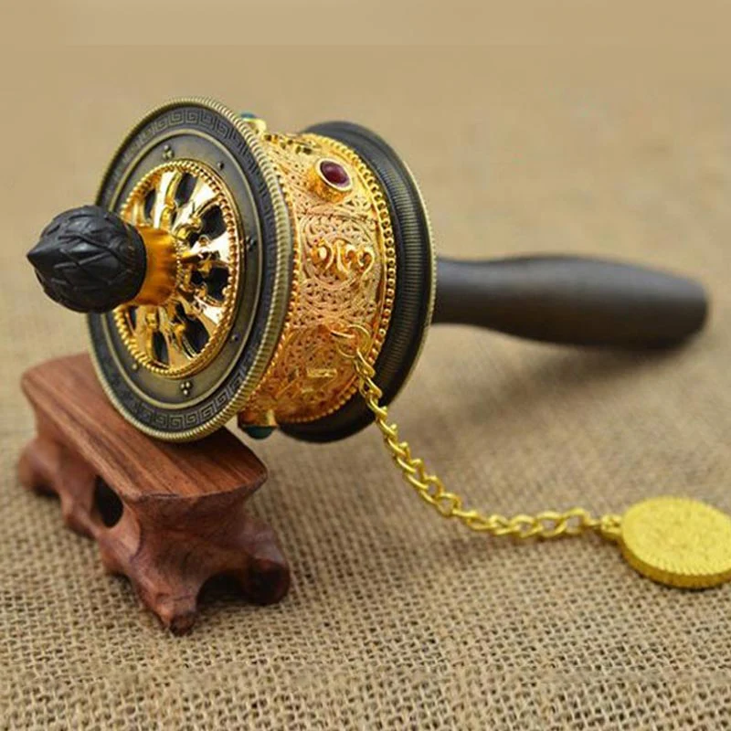 Mocoer Tibetan Lucky Prayer Wheel Decoration - Mocoer