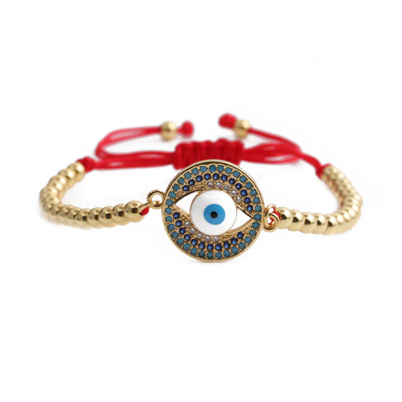 Mocoer Evil Eye Red String Protection Bracelet - Mocoer