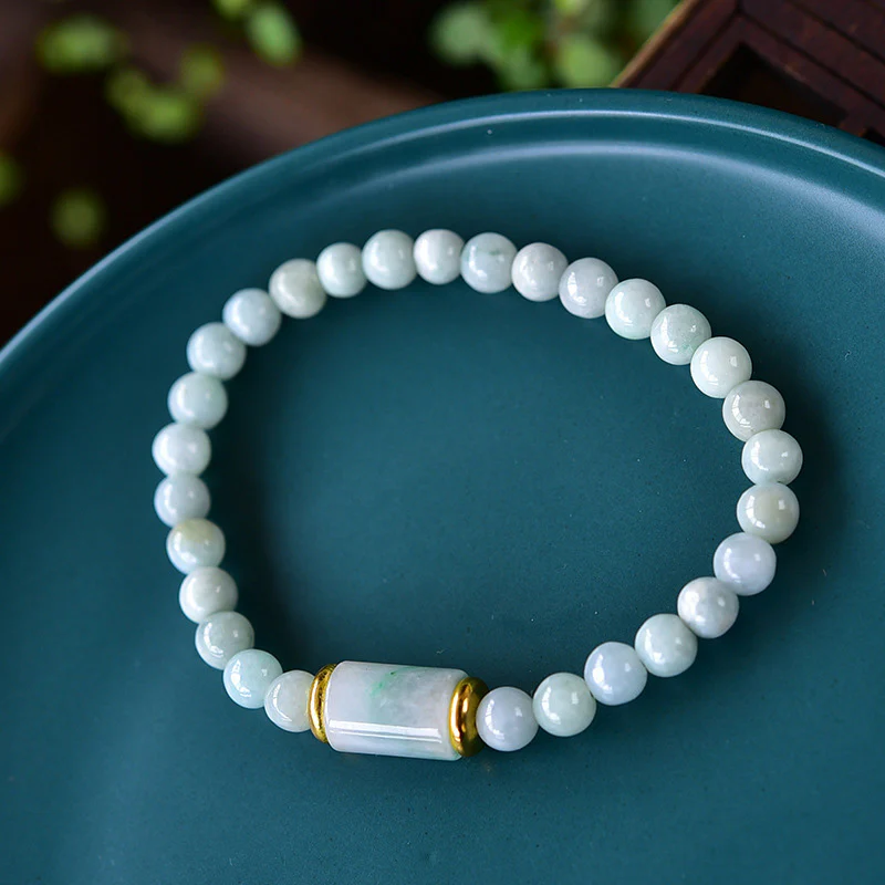 Mocoer Natural Jade Luck Prosperity Bracelet - Mocoer
