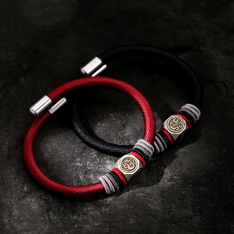Mocoer 925 Sterling Silver Perfect Knot King Kong Knot Faith Strength Bracelet - Mocoer