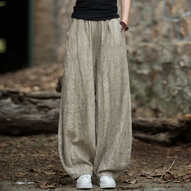 Mocoer Retro Tie Dye Harem Pants Casual Women's Yoga Pants With Pockets - Mocoer