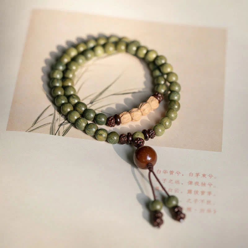 Mocoer Green Sandalwood Positive Peace Bracelet - Mocoer