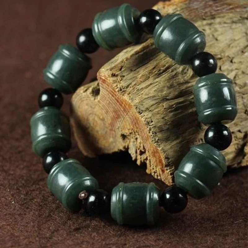 Mocoer Natural Cyan Jade Cure Bracelet - Mocoer