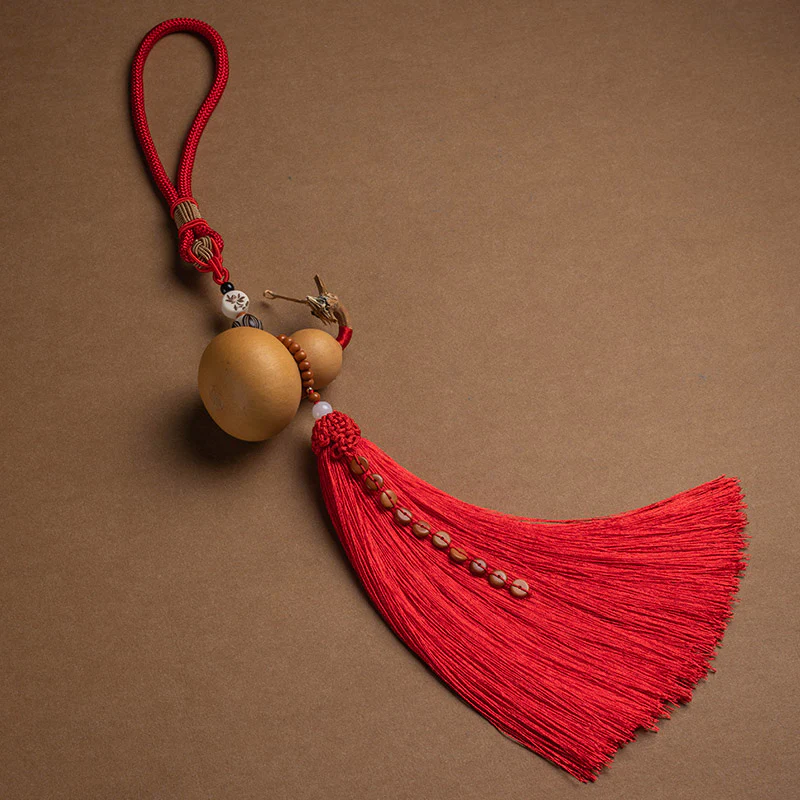 Mocoer Feng Shui Coins Gourd Chinese Knot Lucky Coins Five Emperor Money Wealth Tassels Decoration - Mocoer