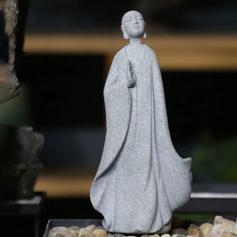 Mocoer Meditation Buddha Monk Serenity Home Decoration - Mocoer