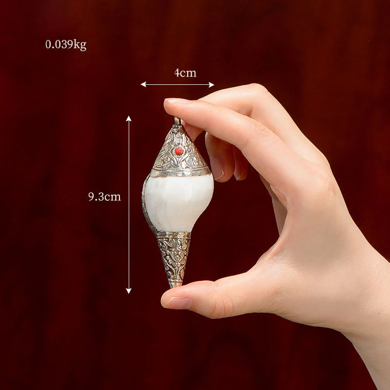 Mocoer Tibetan Natural Shankha Conch Shell Seashell Wealth Lucky Home Decoration - Mocoer