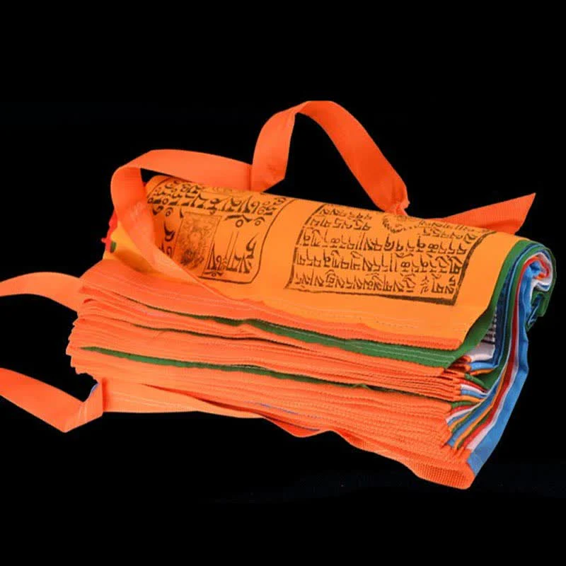 Mocoer Tibetan 5 Colors Windhorse Scriptures Auspicious Outdoor Prayer Flag - Mocoer