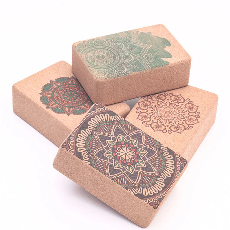 Mocoer Tibetan Mandala Mindful Yoga Cork Block - Mocoer