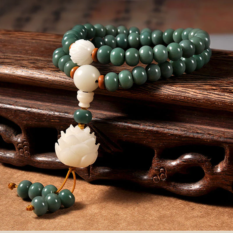 Mocoer Lotus Cyan Bodhi Seed Success Bracelet - Mocoer