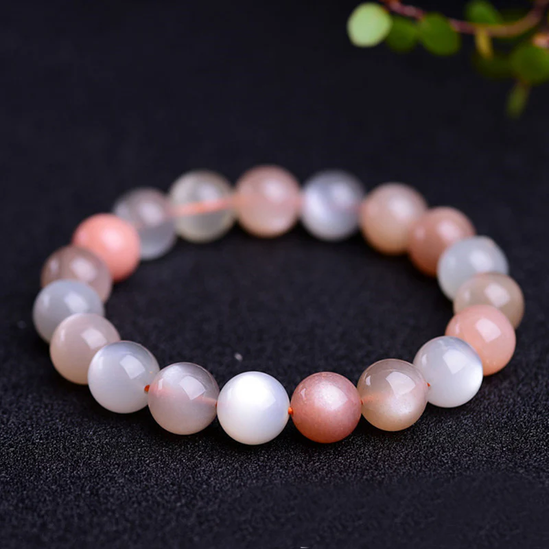 Mocoer Natural Moonstone Wealth Positive Bracelet - Mocoer