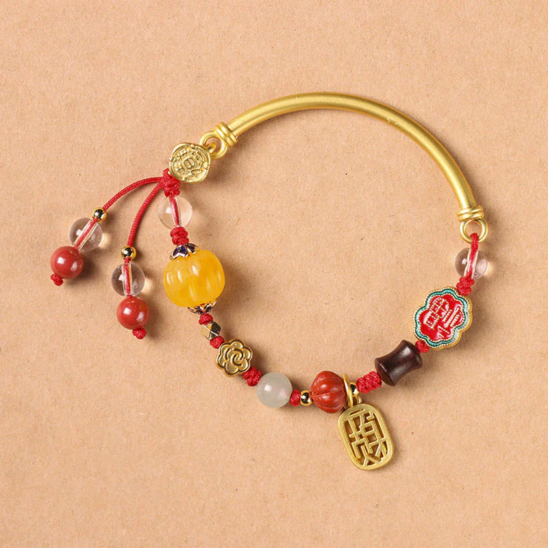 Mocoer Tibetan Auspicious Clouds Fortune Happiness Wealth Luck Bracelet - Mocoer