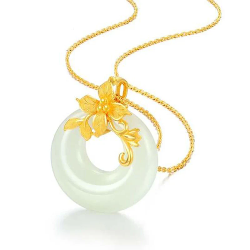 Mocoer Tibetan White Jade Calm Necklace - Mocoer
