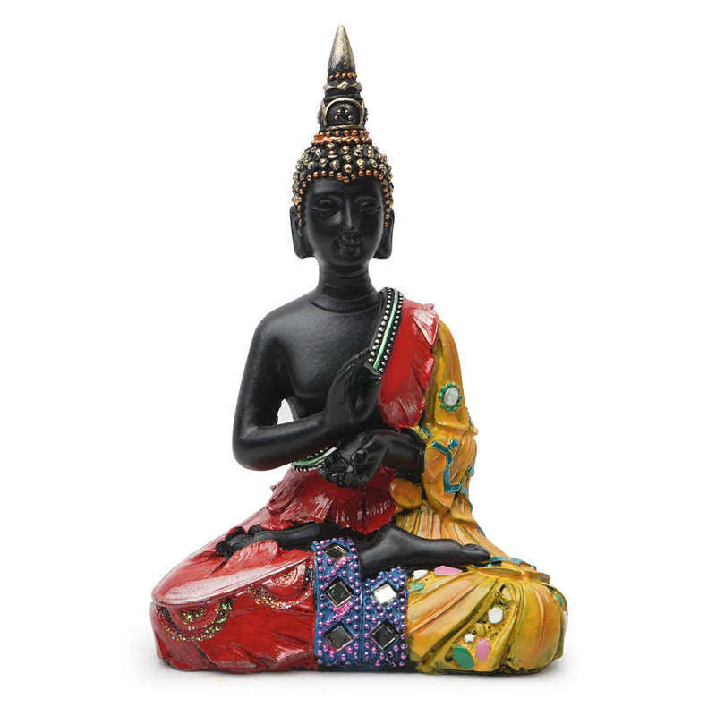 Mocoer Thai Buddha Serenity Resin Statue Decoration - Mocoer