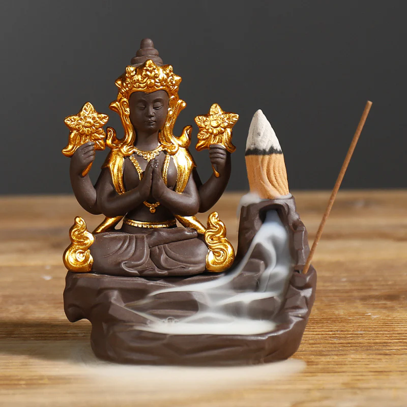 Mocoer Tibetan Buddha Healing Incense Burner Decoration - Mocoer