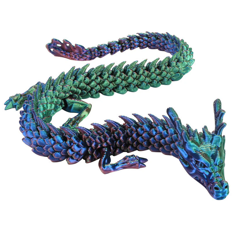 Mocoer Feng Shui Dragon Luminous 3D Printed Dragon Luck Success Home Decoration - Mocoer