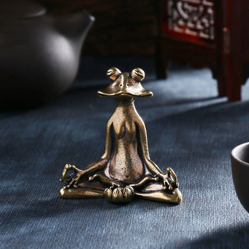 Mocoer Mini Small Frog Turtle Koi Fish Snail Crab Copper Wealth Home Decoration - Mocoer