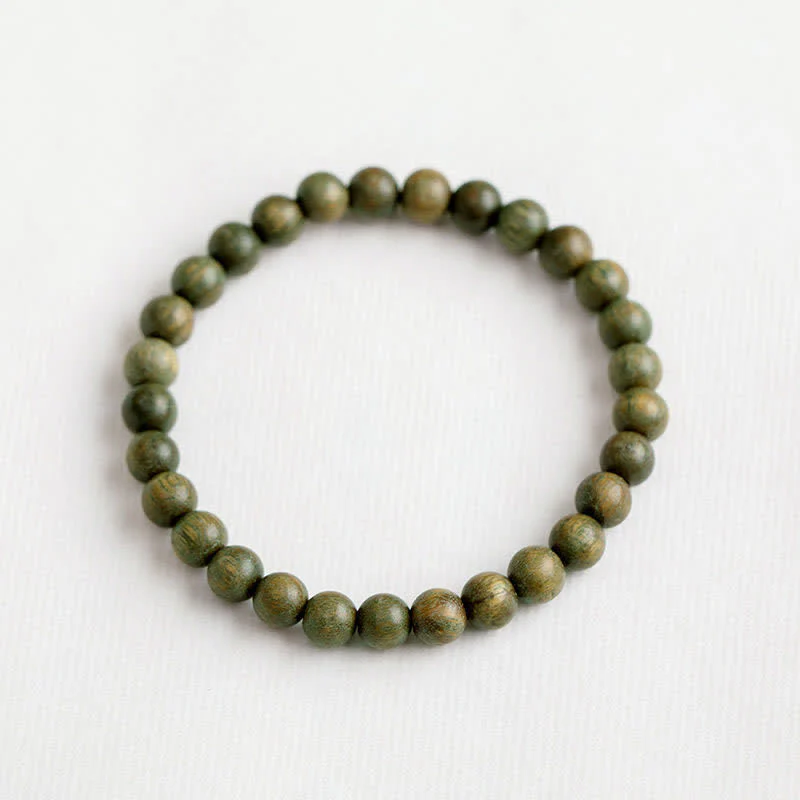 Mocoer Tibetan Green Sandalwood Soothing Cure Bracelet - Mocoer