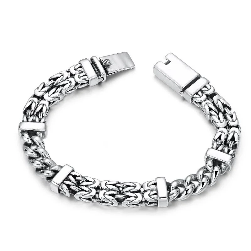Mocoer Retro Chain Pattern Luck Healing Bracelet - Mocoer