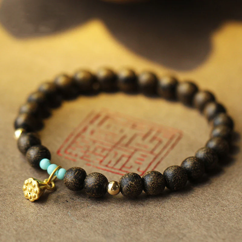 Mocoer Agarwood Lotus Strength Bracelet - Mocoer