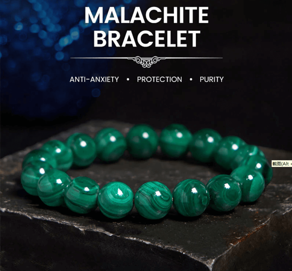 Mocoer Natural Malachite Protection Calmness Bracelet - Mocoer