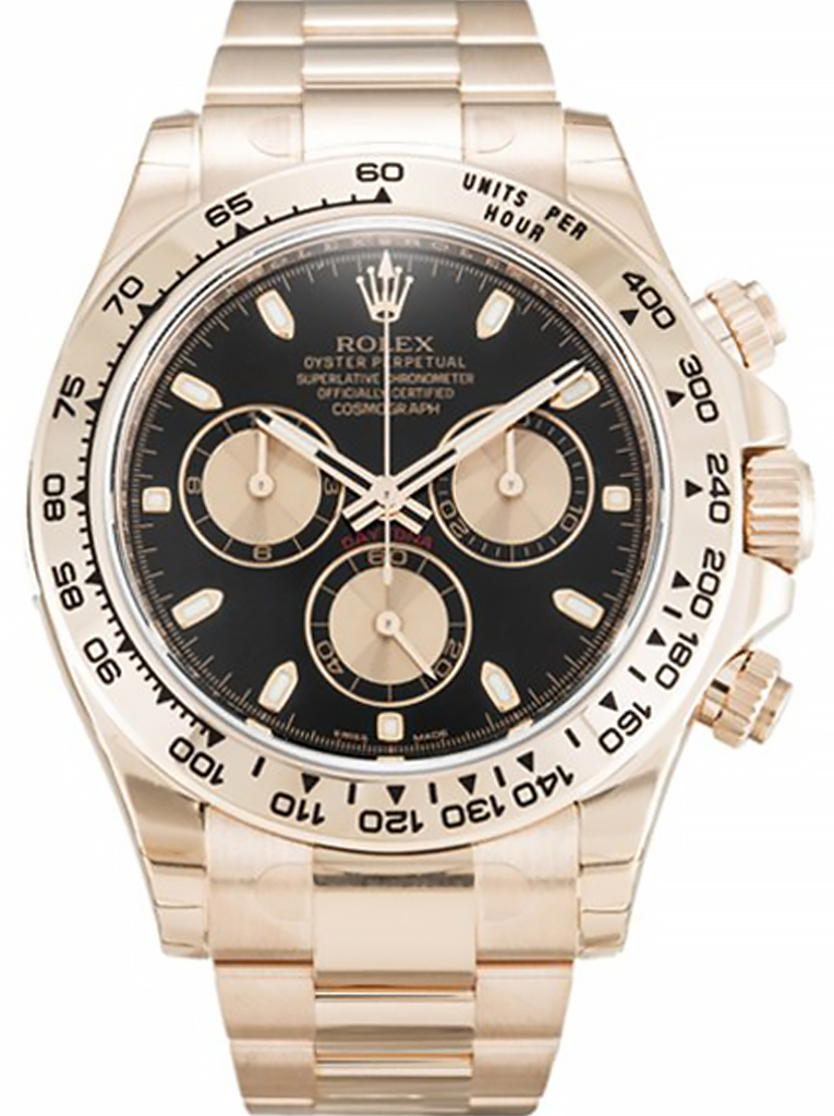 Replica Rolex Daytona 40mm Black Dial 116505