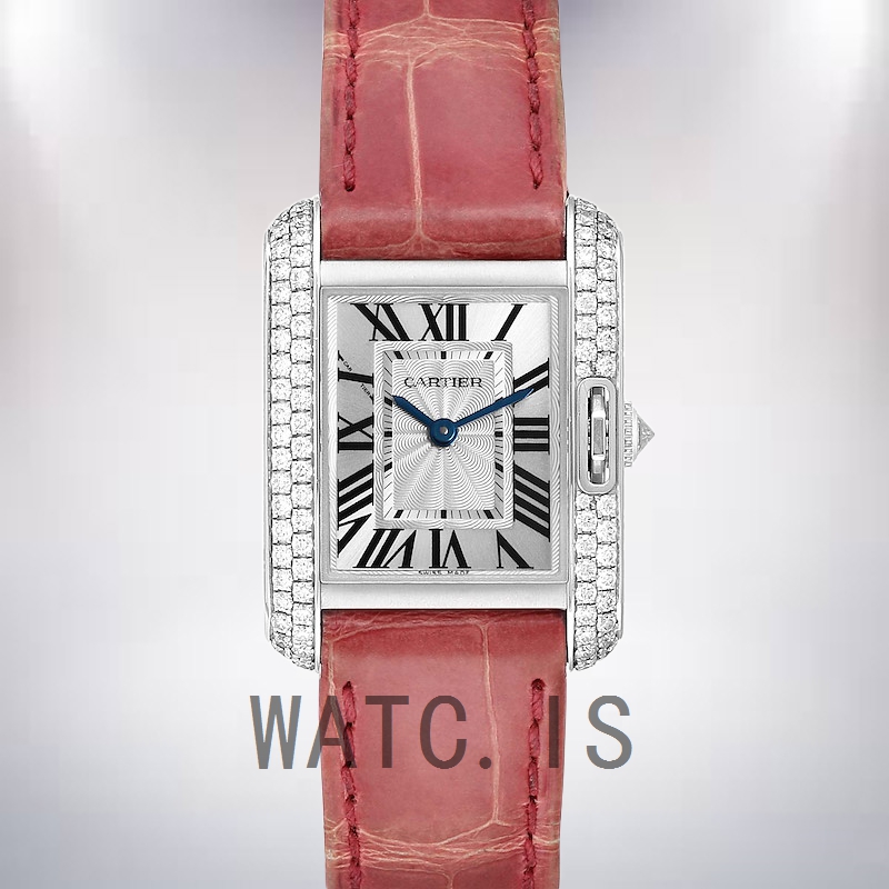 Cartier Tank Anglaise WT100015 30mm Ladies Silver-tone