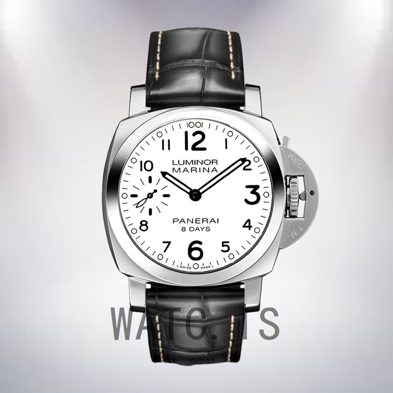 Panerai Luminor Marina 44mm Men's PAM00563 Silver-tone White Dial