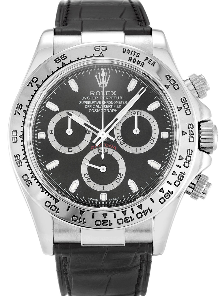 Replica Rolex Daytona 40mm Black Dial 116519