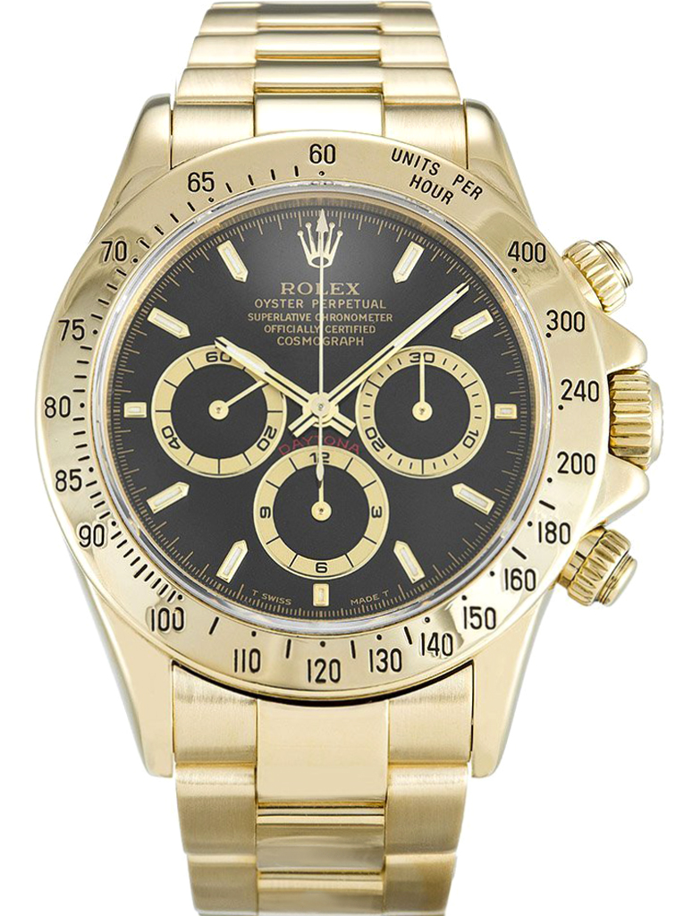 Replica Rolex Daytona 40mm Black Dial 16528