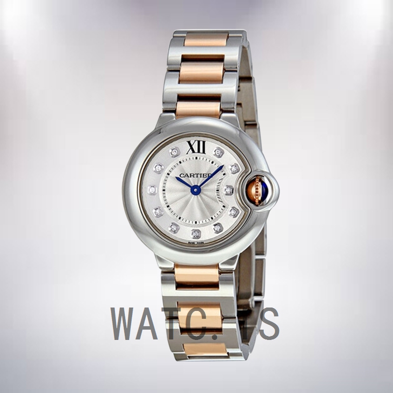 Cartier Ballon Bleu WE902030 36mm/28mm Ladies Silver-tone