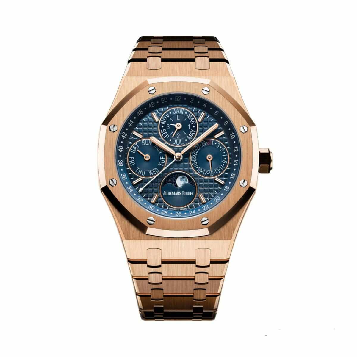 Audemars Piguet Rose Gold Blue Dial Replica