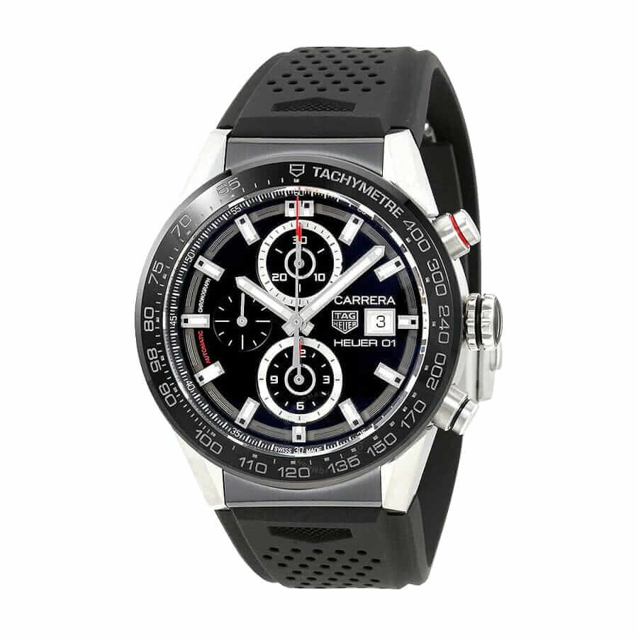 TAG Carrera Black Rubber Replica