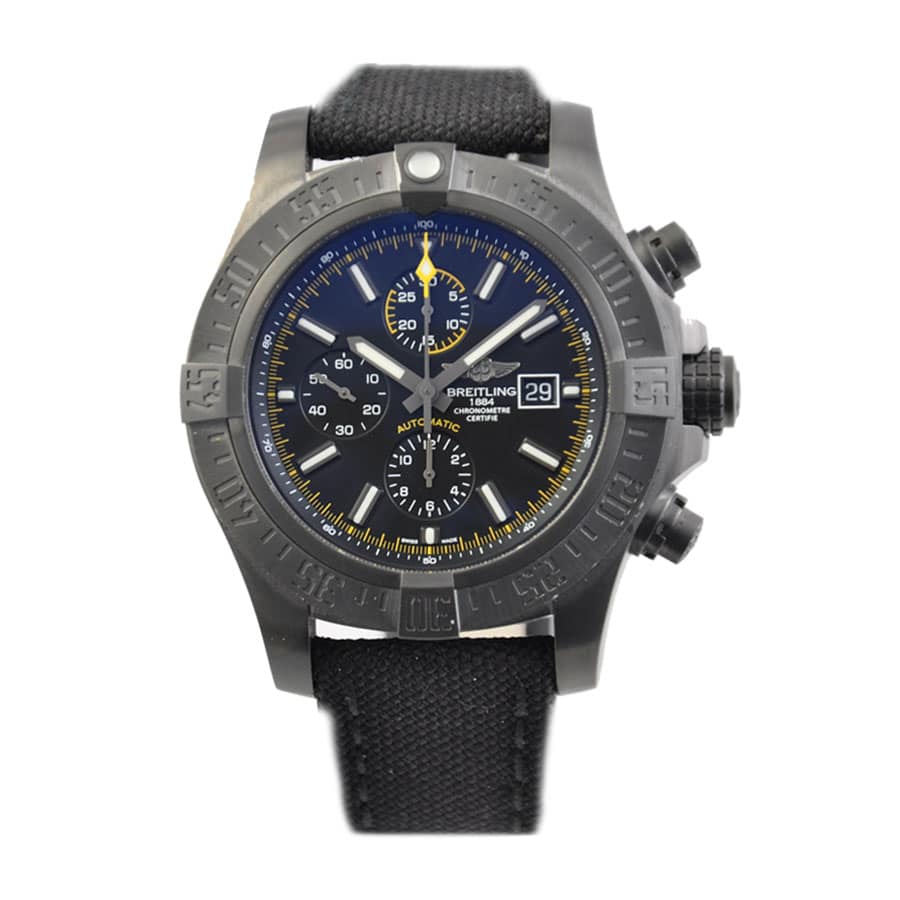 Breitling Super Avenger II Black Steel M133711A/BF30 Replica