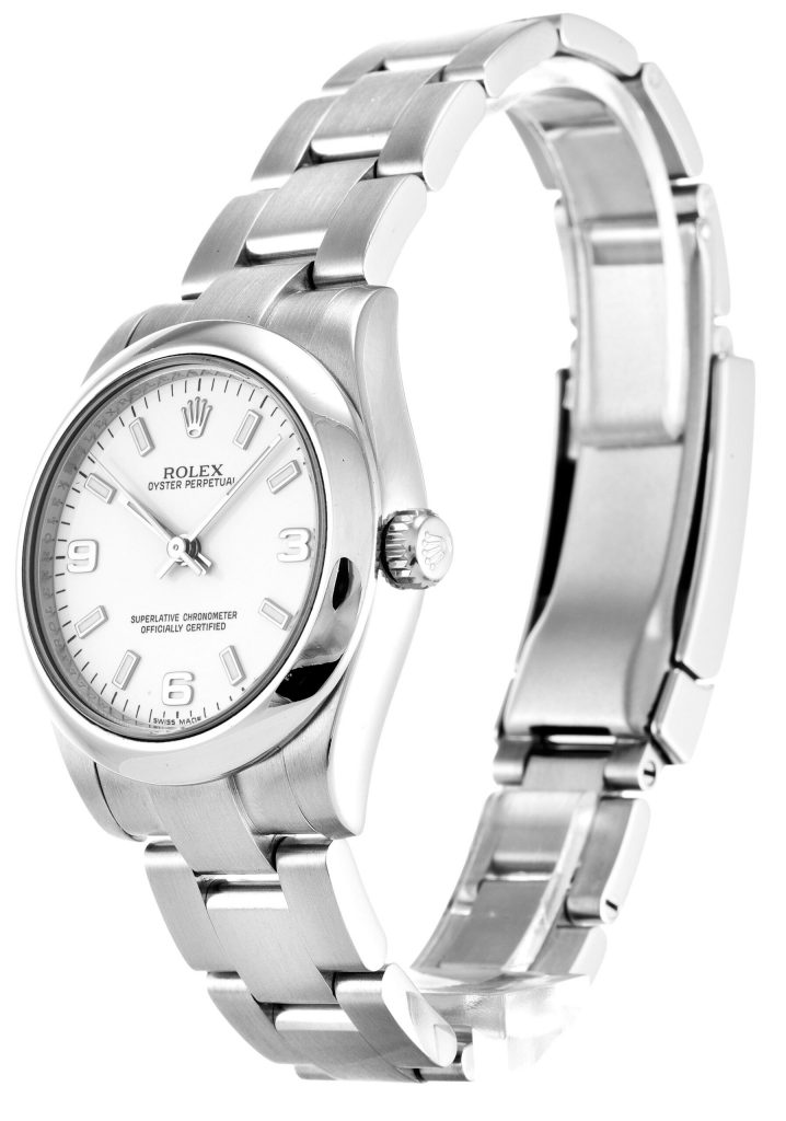 Replica Rolex Oyster Perpetual Lady 31mm White Dial 177200-2
