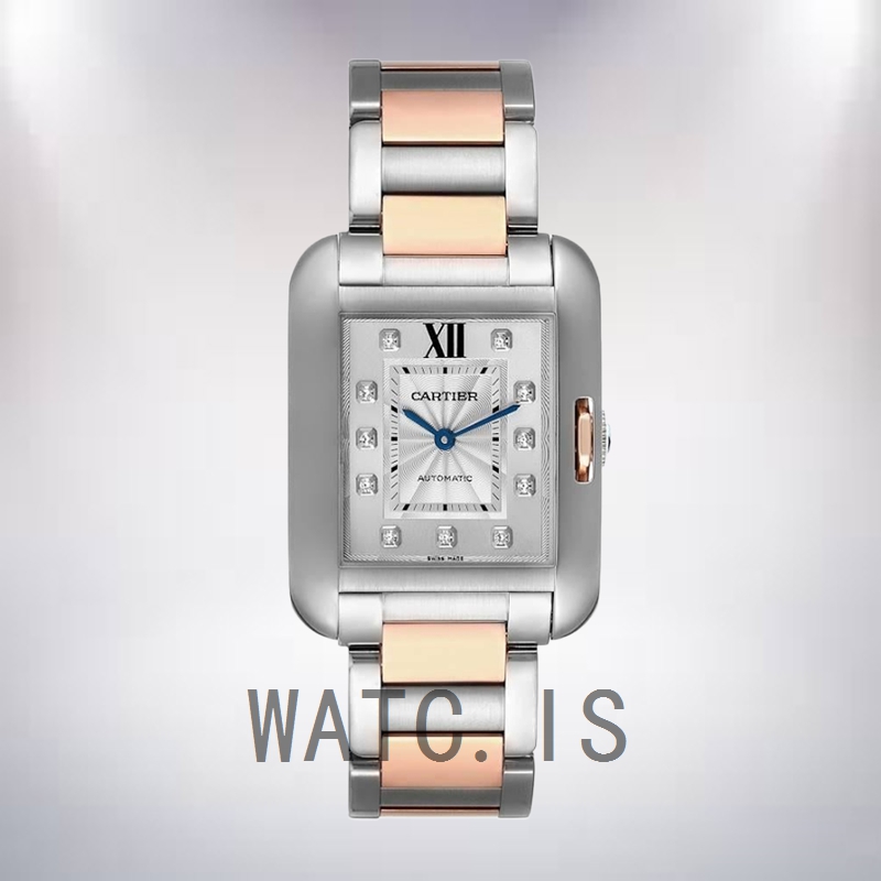 Cartier Tank Anglaise 36mm Men's WT100025 Silver-tone