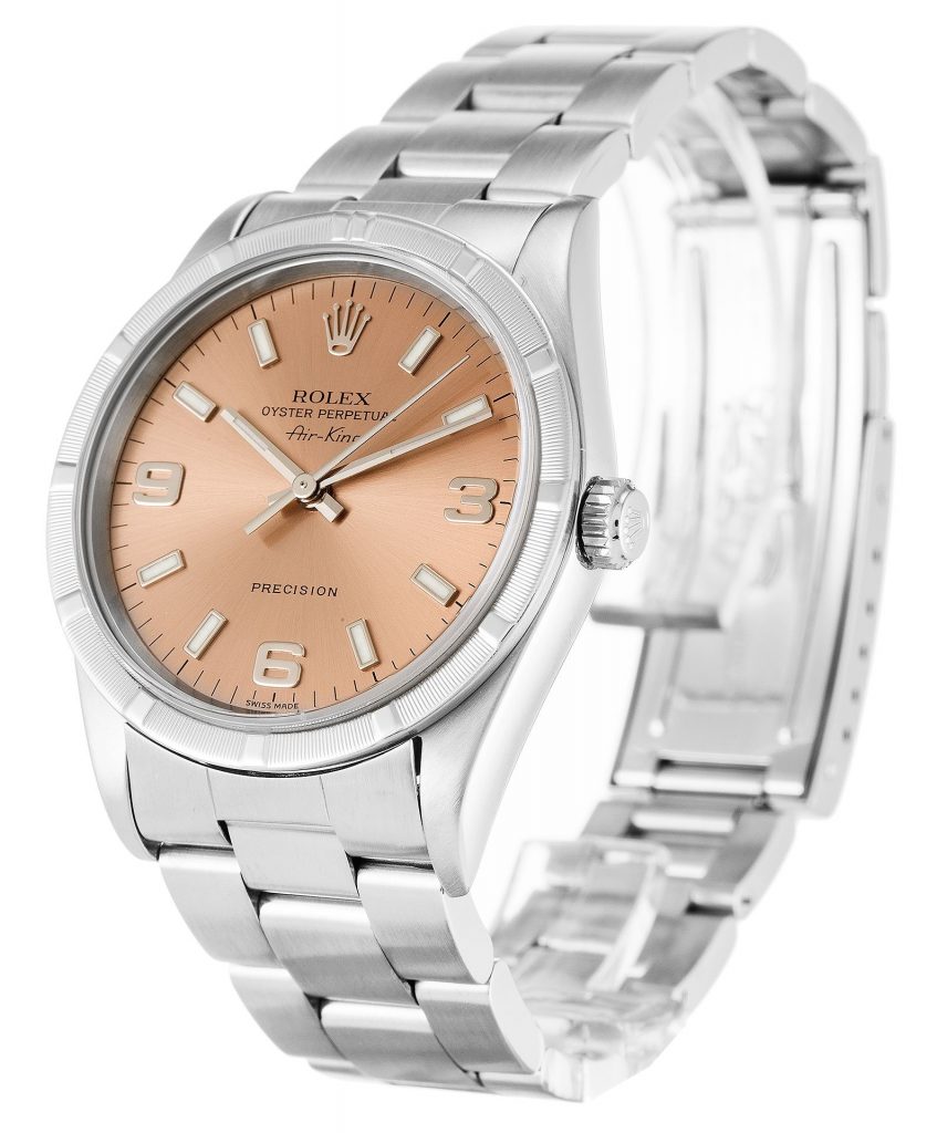 Replica Rolex Air-King 34mm Salmon Dial 14010M