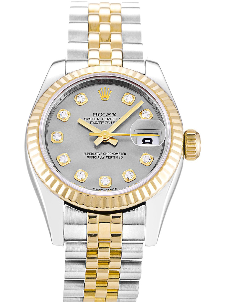Replica Rolex Lady-Datejust 26mm White Dial 179173
