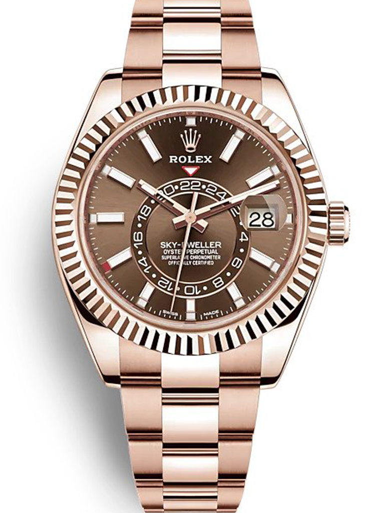 Superclone Rolex Sky-Dweller 42mm Chocolate Dial 326935
