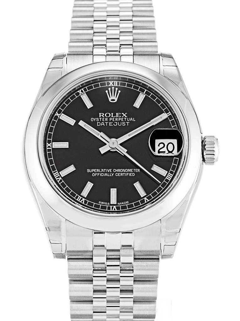 Replica Rolex Lady-Datejust 31mm Black Dial 178240-3