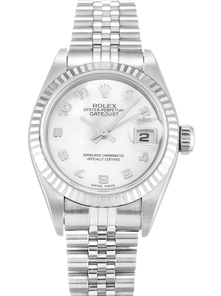 Replica Rolex Lady-Datejust 26mm Mother Of Pearl – White Dial 79174