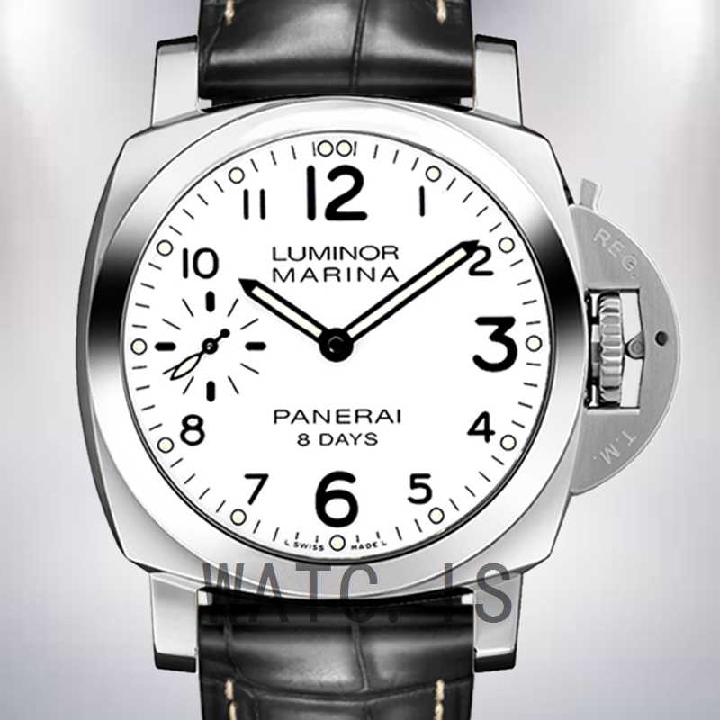 Panerai Luminor Marina 44mm Men's PAM00563 Silver-tone White Dial
