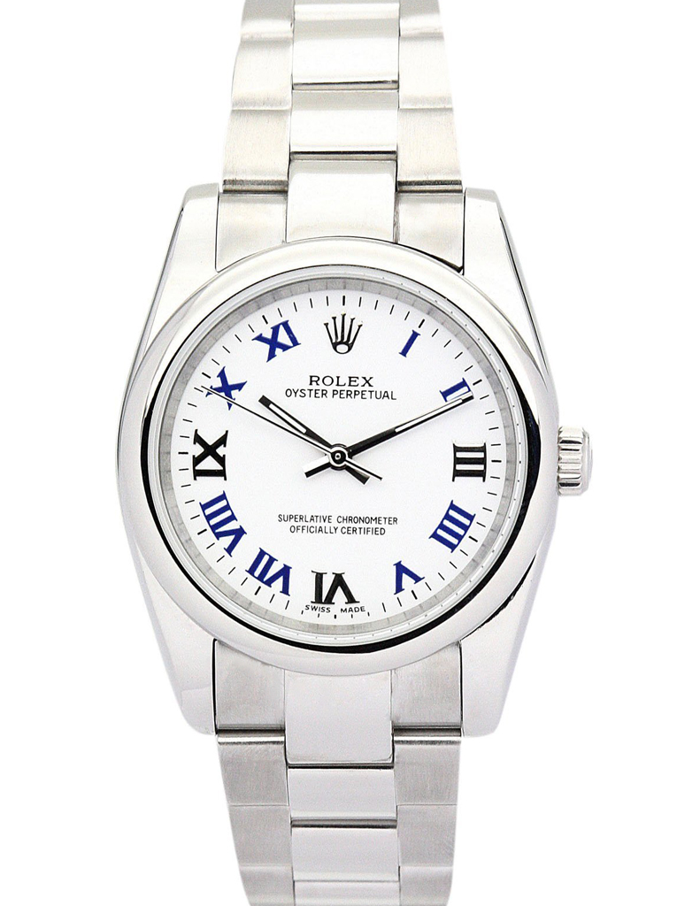 Replica Rolex Oyster Perpetual Lady 31mm White Dial 177200